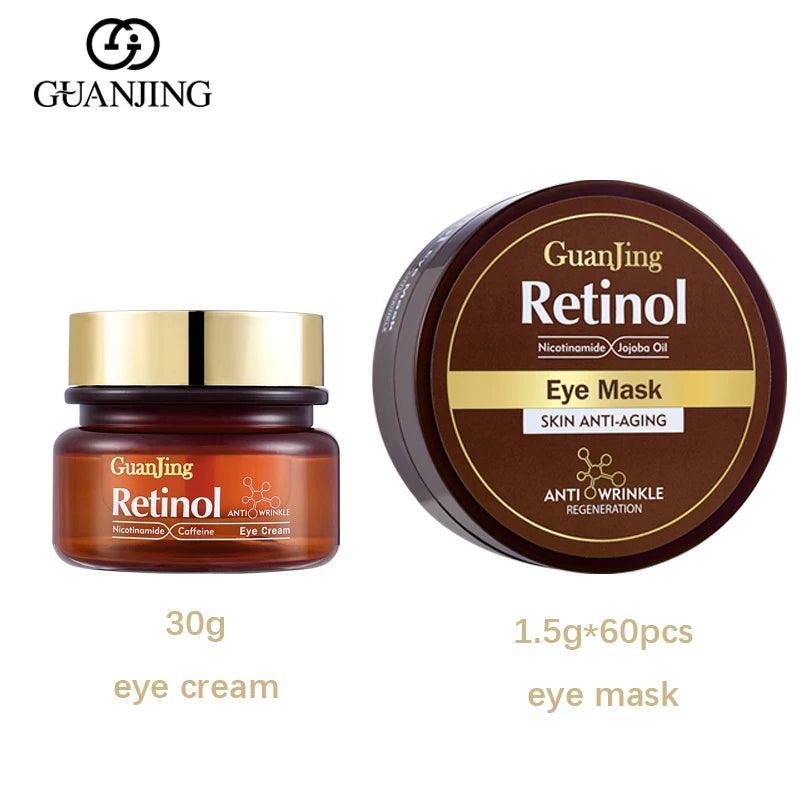 Masque et crème pour les yeux au rétinol, concentré de nicotinamide, vitamine E A - The Trendy Boutik