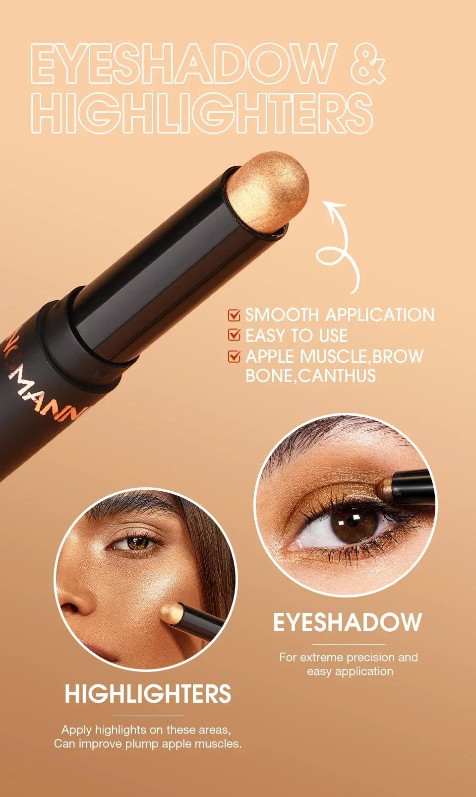 New Eye Shadow Stick Single Explosion Waterproof Lasting Cross-border Best-selling Eyelash Smudge Fashion The Trendy Boutik