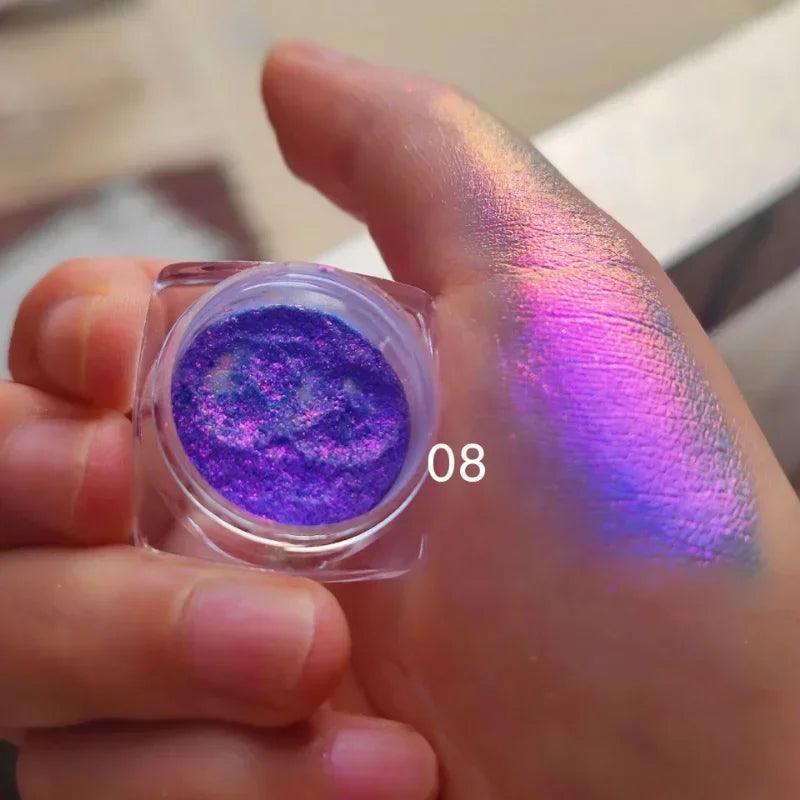 Colored Shiny Eyeshadow Shifting Pigments Eyeshadow Powder Duochrome Glitter Shadow 0.2g Makeup Accessories The Trendy Boutik