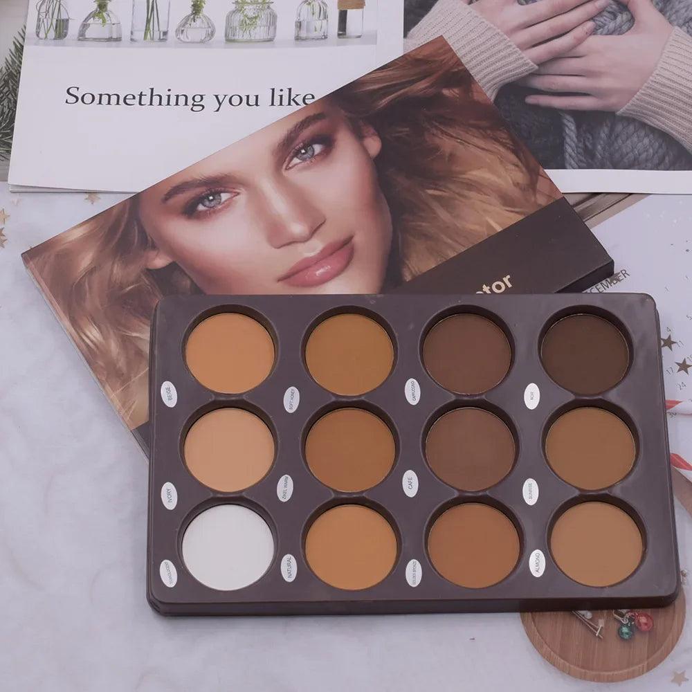 Palette contouring 12 couleurs et Highlighter The Trendy Boutik