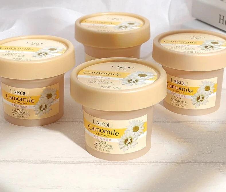 SKIN CARE crème exfoliante unisexe pour le visage, Essence de camomille laikou